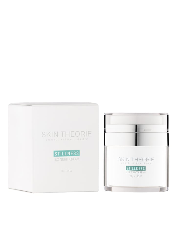 Skin Theorie Stillness Lux Night Cream jar detail, 50g