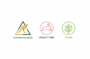 Australian-made, cruelty-free, and vegan — Skin Theorie certifications